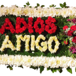 Escrito Fúnebre "Adios Amigo" Rectangular