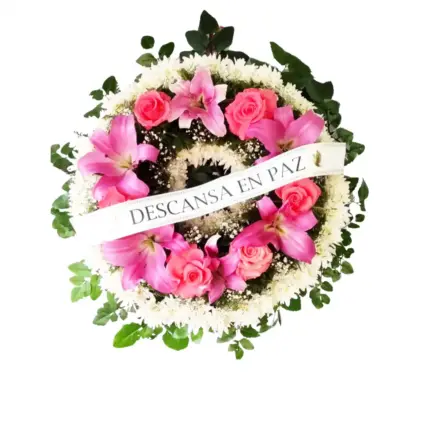 Corona Redonda Rosada Chica