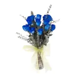 Florero 12 Rosas Azules