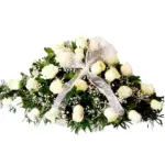 Cubre Urna 24 Rosas Blancas