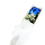 Caja de 4 Rosas Azules