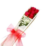 Caja de 6 Rosas Rojas