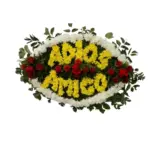 Escrito Fúnebre "Adios Amigo" Ovalado